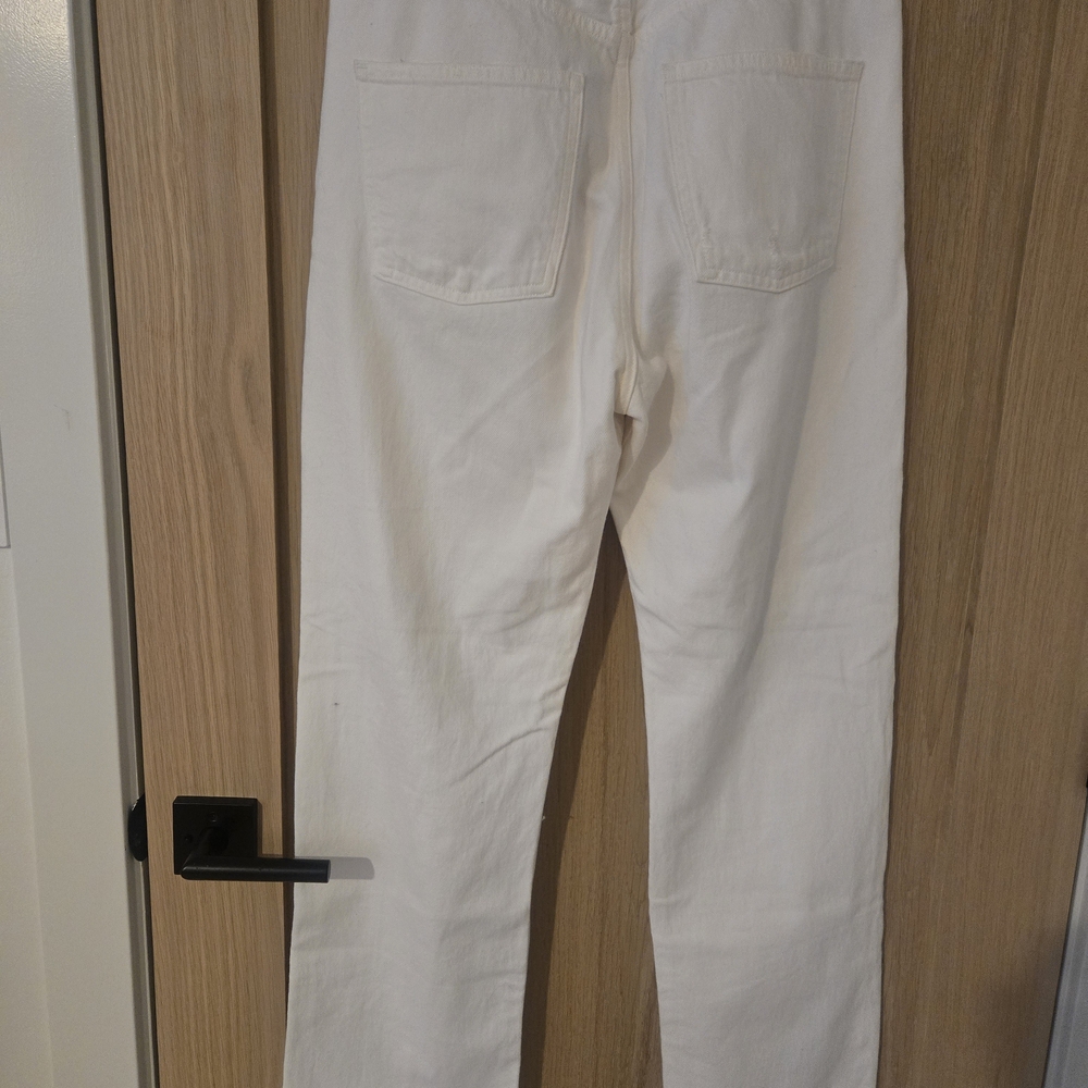 Agolde White Distressed Women's Jeans - Picture 3 of 7